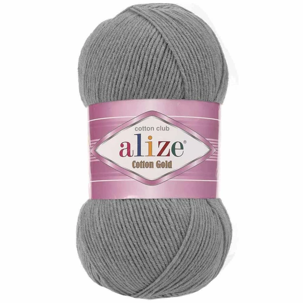 Alize Cotton Gold El Örgü İpi 828 Kömür Gri