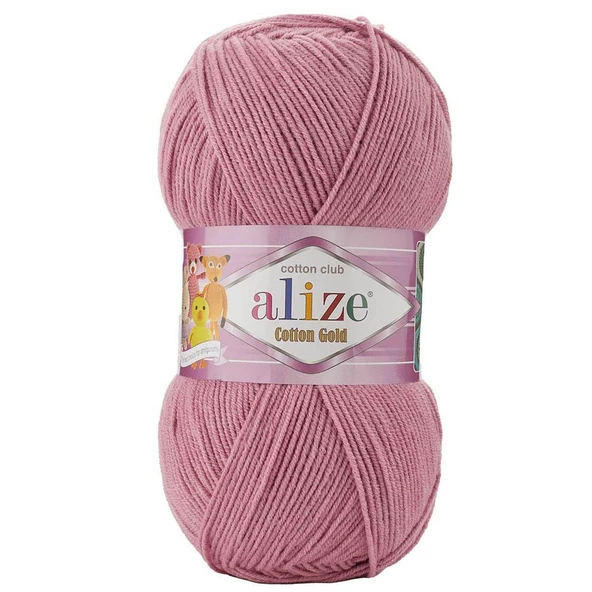 Alize Cotton Gold El Örgü İpi 676 Nostaljik Gül