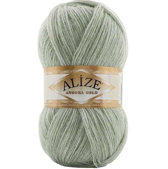Alize Angora Gold El Örgü İpi 881 Yeşil Melanj
