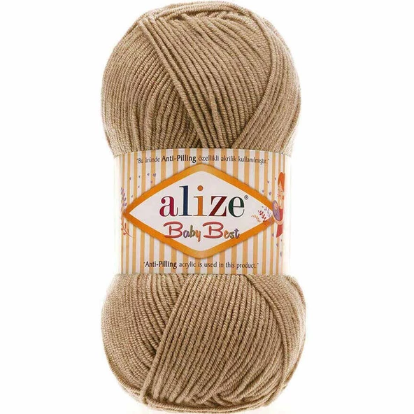 Alize Baby Best El Örgü Bebe İpi 368 Sütlü Kahve