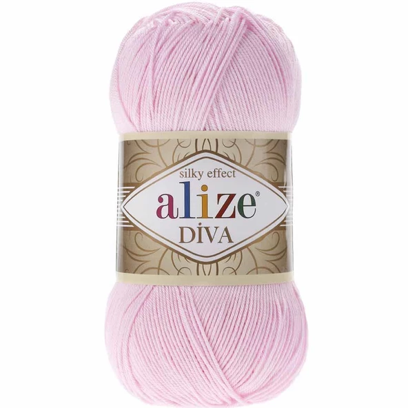 Alize Diva El Örgü İpi 185 Bebe Pembesi