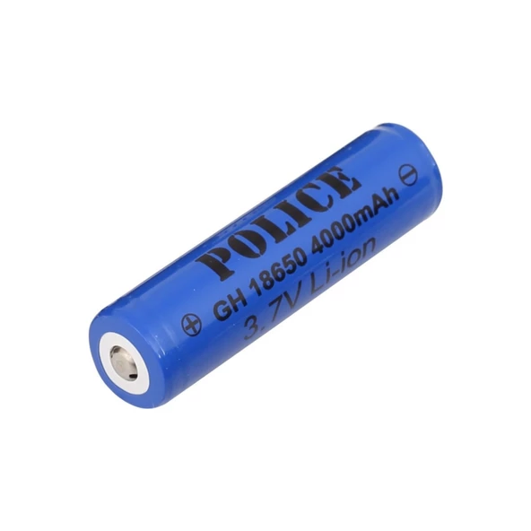 Police 18650 3.7V 4000 Mah Akım Korumalı Şarjlı Li-Ion Pil