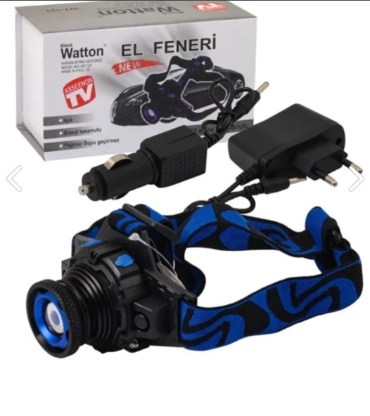 BlackcWatton Wt-121 Q5 Şarjlı Kafa Feneri Kamp, Balıkçılık Acil Durum