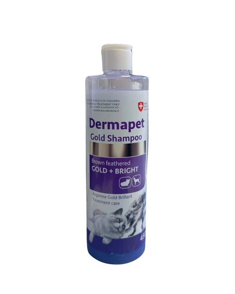 Purele Dermapet Sarı Kahverengi Irk Kedi Ve Köpek İçin Dermatolojik Etkili Kremli Şampuan 450ml