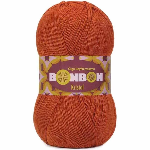 Bonbon Kristal Örgü Lif İpi 98871 Kiremit