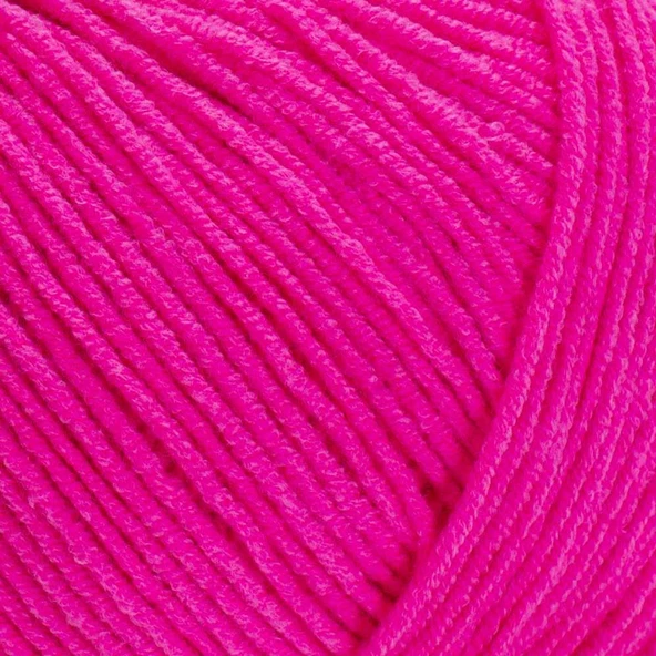 Yarnart Jeans Örgü İpi 59 Neon Pembe - 2
