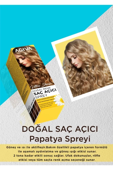 Agiva Saç Açıcı Sprey Doğal Renk 150 Ml - 4