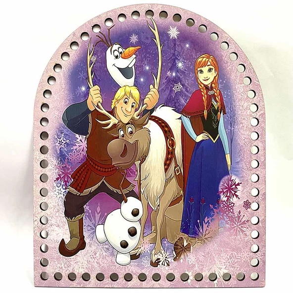 Ahşap Sırt Çanta Plakası C19 Frozen