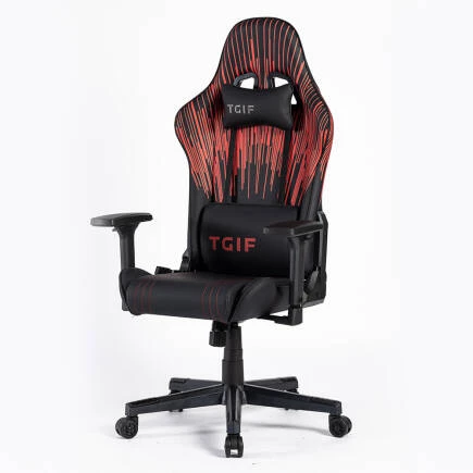 Adore Gaming Apollo Profesyonel Oyuncu ve Yönetici Koltuğu-Siyah-Çizgi Kırmızı 42x124-131,5x64 cm - 3
