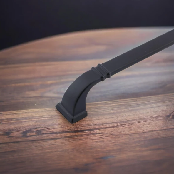 Mobilya Kulp Mutfak Dolabı Çekmece Dolap Kulpları Kapak Kulpu Kulbu Siyah 160 mm Metal - Resim 2