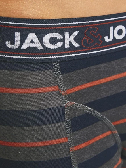 Jack Jones John 3 Lü Paket Erkek Boxer 12260059 - 4