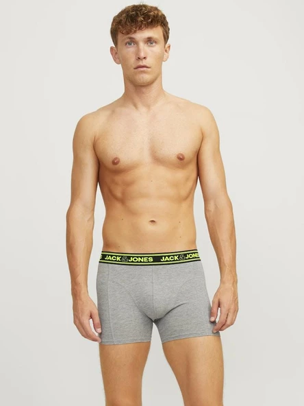 Jack Jones Ethan Solıd 3 Lü Paket Erek Boxer 12260072 - Resim 2