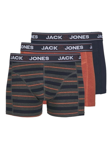 Jack Jones John 3 Lü Paket Erkek Boxer 12260059