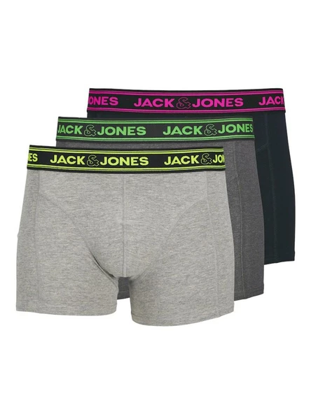 Jack Jones Ethan Solıd 3 Lü Paket Erek Boxer 12260072