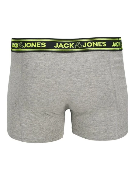 Jack Jones Ethan Solıd 3 Lü Paket Erek Boxer 12260072 - Resim 4