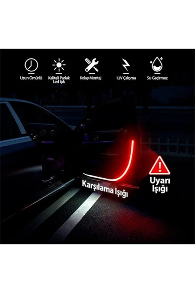 Dacia Dokker Kapı Altı Kayan Led Kayar Led 120Cm Çok Fonksiyonlu