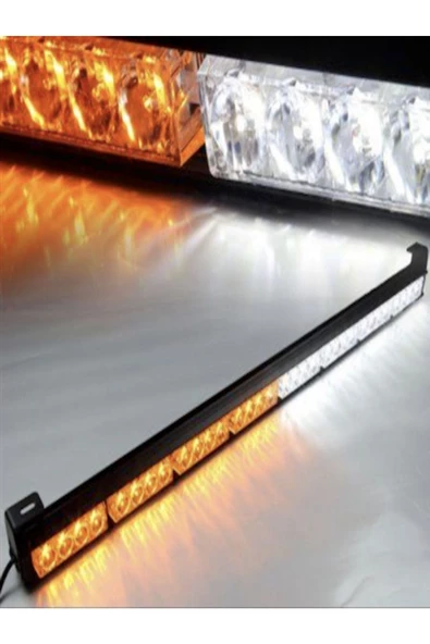 Tepe Led Bar Çakarlı Off Road 12-36v 90cm Sarı-Beyaz Metal Gövde