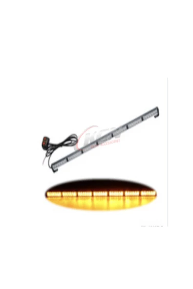 Tepe Led Bar Çakarlı Off Road 12-36v 112cm Sarı-Sarı Metal Gövde