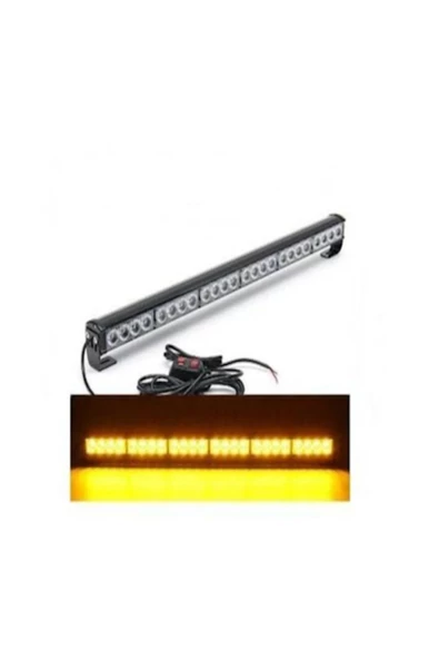 Tepe Led Bar Çakarlı Off Road 12-36v 112cm Sarı-BEYAZ Metal Gövde