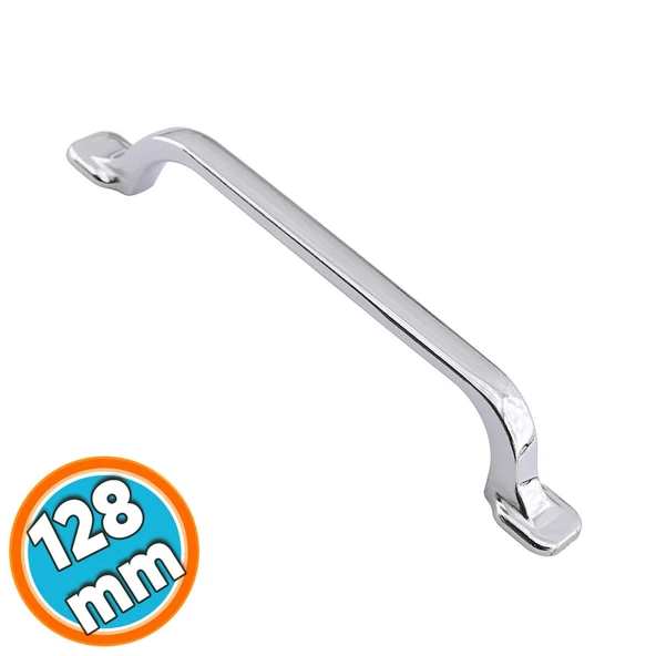 Mobilya  128 mm Krom Metal Kulp Mutfak Dolabı Çekmece Dolap Kapak Kulpu Kulbu ürün görseli