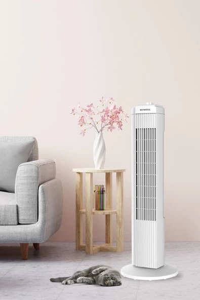KUMTEL KTF-258W Kule Vantilatör - Beyaz - 3