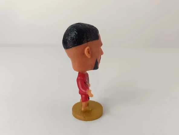 Futbolcu 3D Figür Futbol Yıldızı Biblo 6.5 cm Nostalji Ev Ofis Dekor Oyuncak - 4