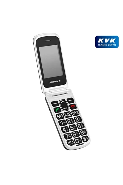 DIGIPHONE S700 BEYAZ KAPAKLI TUŞLU TELEFON