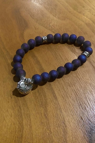 Çİn Takvimi Burçları Çharm Titanyum Doğal Taş Bileklik Hand Made El İşi Feng Shui Ejderha Yılı Koruyucu Hayvan Horoz Roo - 4