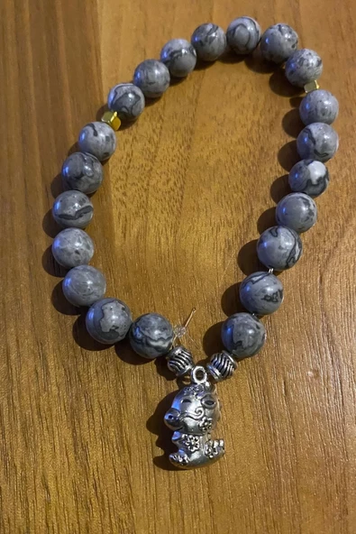 Çİn Takvimi Burçları Çharm Jasper Doğal Taş Bileklik Hand Made El İşi Feng Shui Ejderha Yılı Koruyucu Hayvan Dragon Ejde - 3