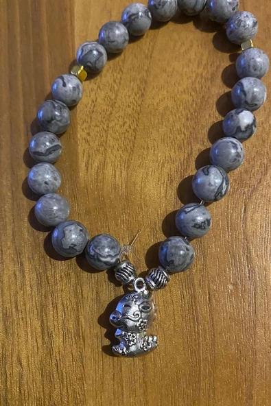 Çİn Takvimi Burçları Çharm Jasper Doğal Taş Bileklik Hand Made El İşi Feng Shui Ejderha Yılı Koruyucu Hayvan Dragon Ejde - 5