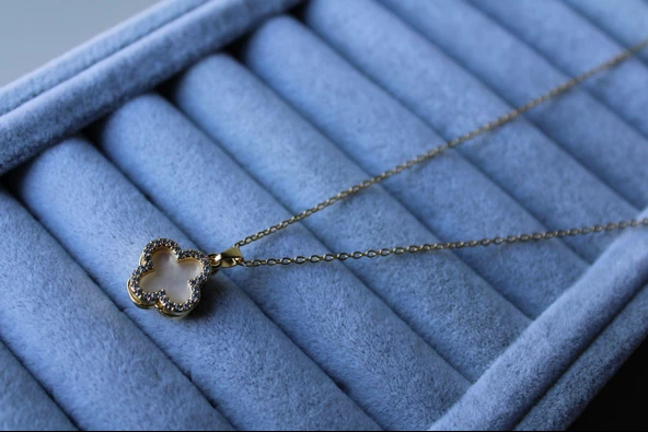 Byantep Yonca Silver Çelik Kolye - 3