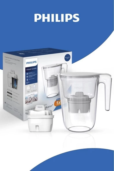 Philips Su Arıtmalı Filtreli Sürahi 3,5l Beyaz Awp2937wht/62