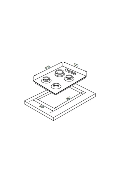 Luxell LX-40 TAHDF SİYAH OCAK - 2