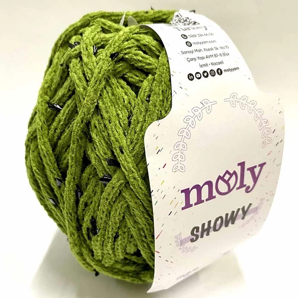 Moly Showy Örgü İpi ( 100 Gram ) Fıstık Yeşil