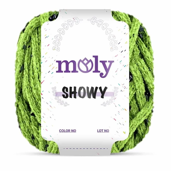 Moly Showy Örgü İpi ( 100 Gram ) Fıstık Yeşil - 3