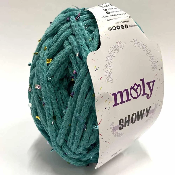 Moly Showy Örgü İpi ( 100 Gram ) Petrol Yeşil