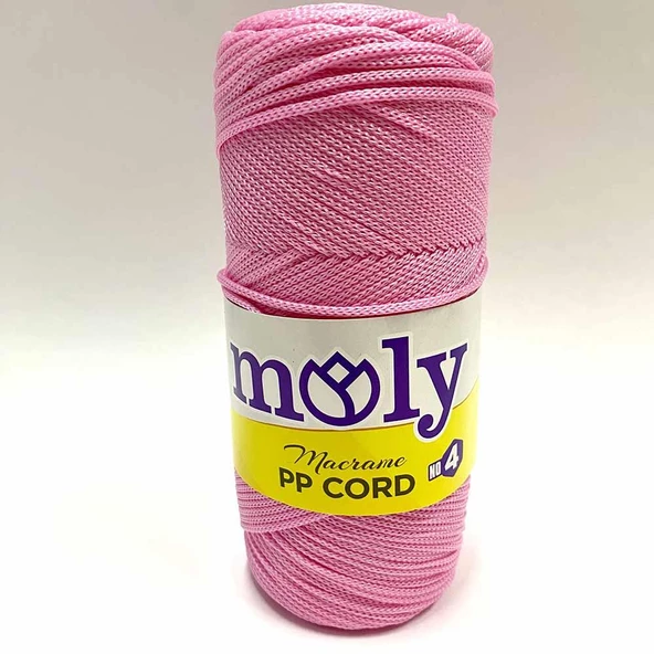 NO:4 Polyester Makrome İpi Pembe ( 200 Gr )