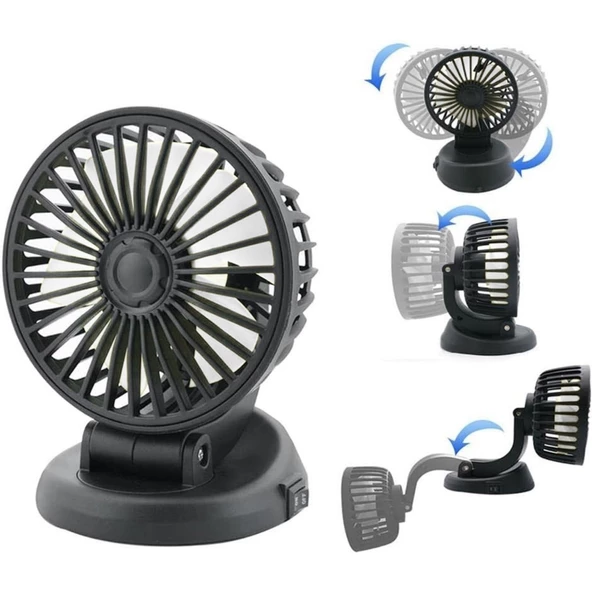 Oto Vantilatör Tekli 12v Çakmak Girişli - 3