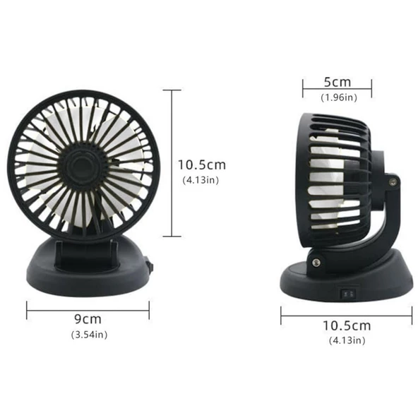 Oto Vantilatör Tekli 12v Çakmak Girişli - 6