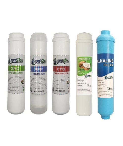 Puretech Kapalı Kasa 5'li Filtre Seti Inline - 1