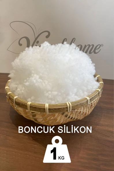 Vionel Home 1. Kalite %100 Boncuk Silikon Elyaf 1 Kg Beyaz Yastık Oyuncak Dolgusu