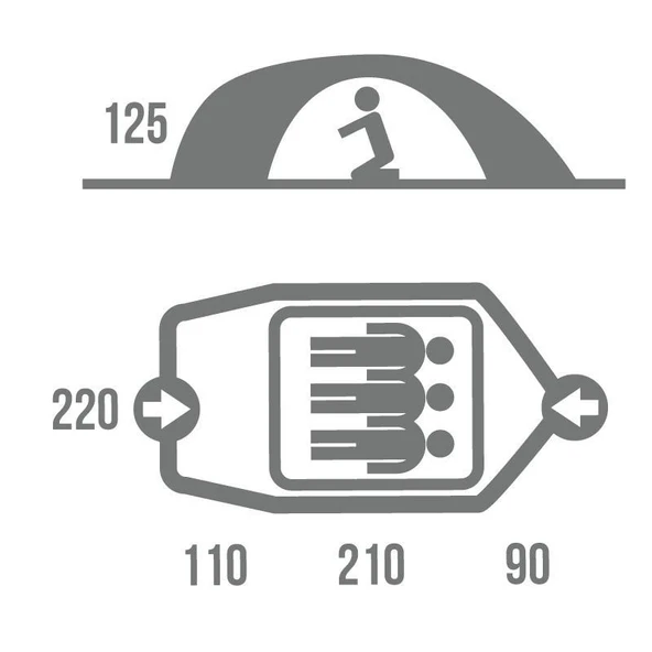 HUSKY BARON YESIL 3 KISILIK CADIR - Resim 4
