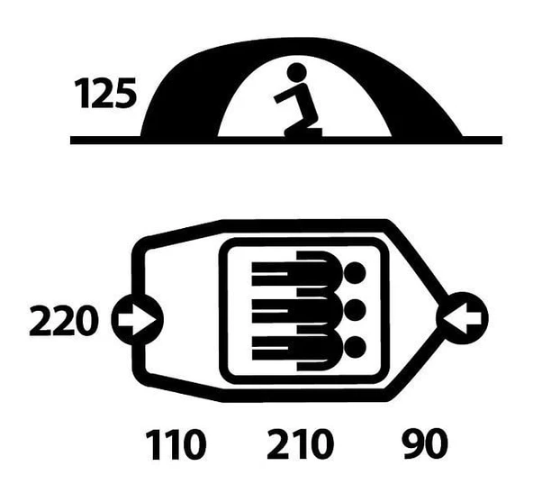 HUSKY BIZON YESIL 3 KISILIK CADIR - Resim 2