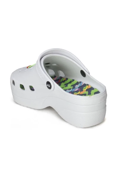 Beyaz Dolgu Taban Terlik - Resim 3