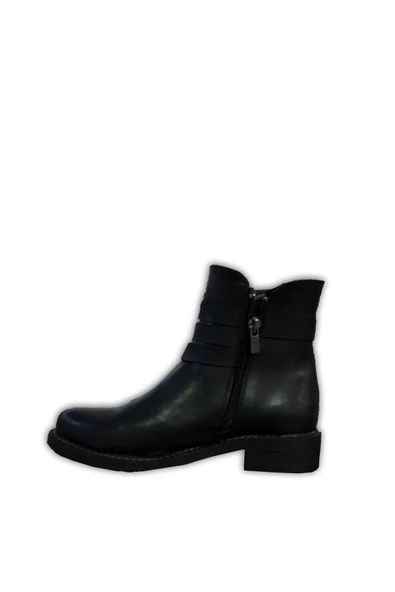 Kadın Kısa Vizon Siyah Bot - Resim 5
