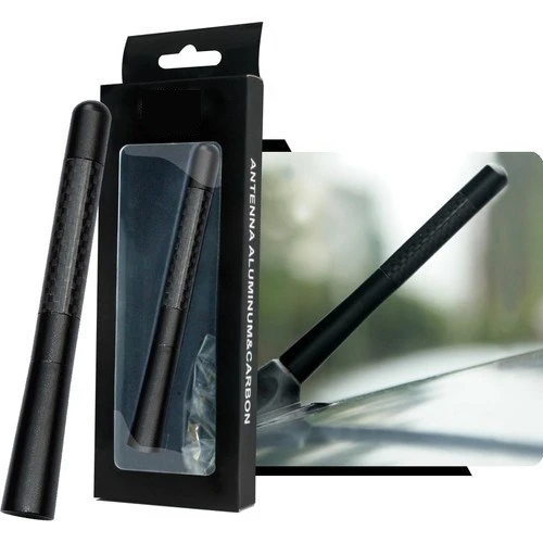 Karbon Fiber Desenli Çubuk Anten Oto Radyo Anteni - 2