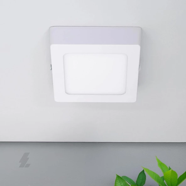 Sıva Üstü Kare LED Panel Beyaz Kasa - 6W 3000K - Maxled MX-1056G