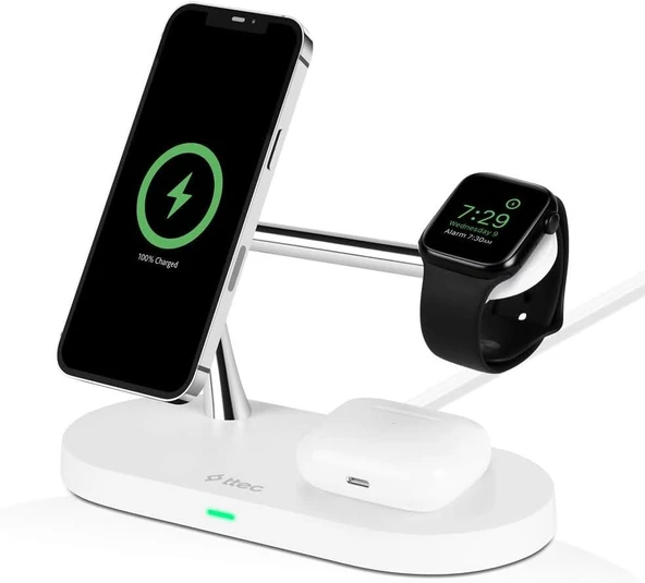 Ttec 2KS26 AirCharger Quattro M MagSafe Uyumlu 4in1 Kablosuz Şarj Aleti Teşhir ürün görseli