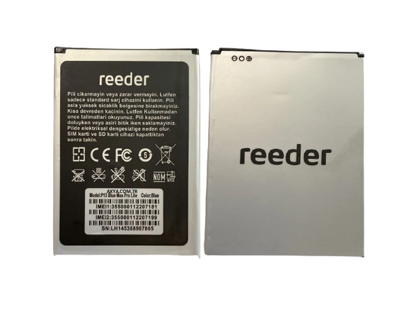 REEDER P13 BLUE MAX PRO LİTE 2022 PİL BATARYA 5000 mAh