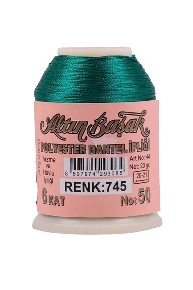 3 Adet Altınbaşak Oya ve Dantel İpi 20 gr - Royaleks - No: 745 - 3